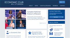 Desktop Screenshot of economicclub.ca